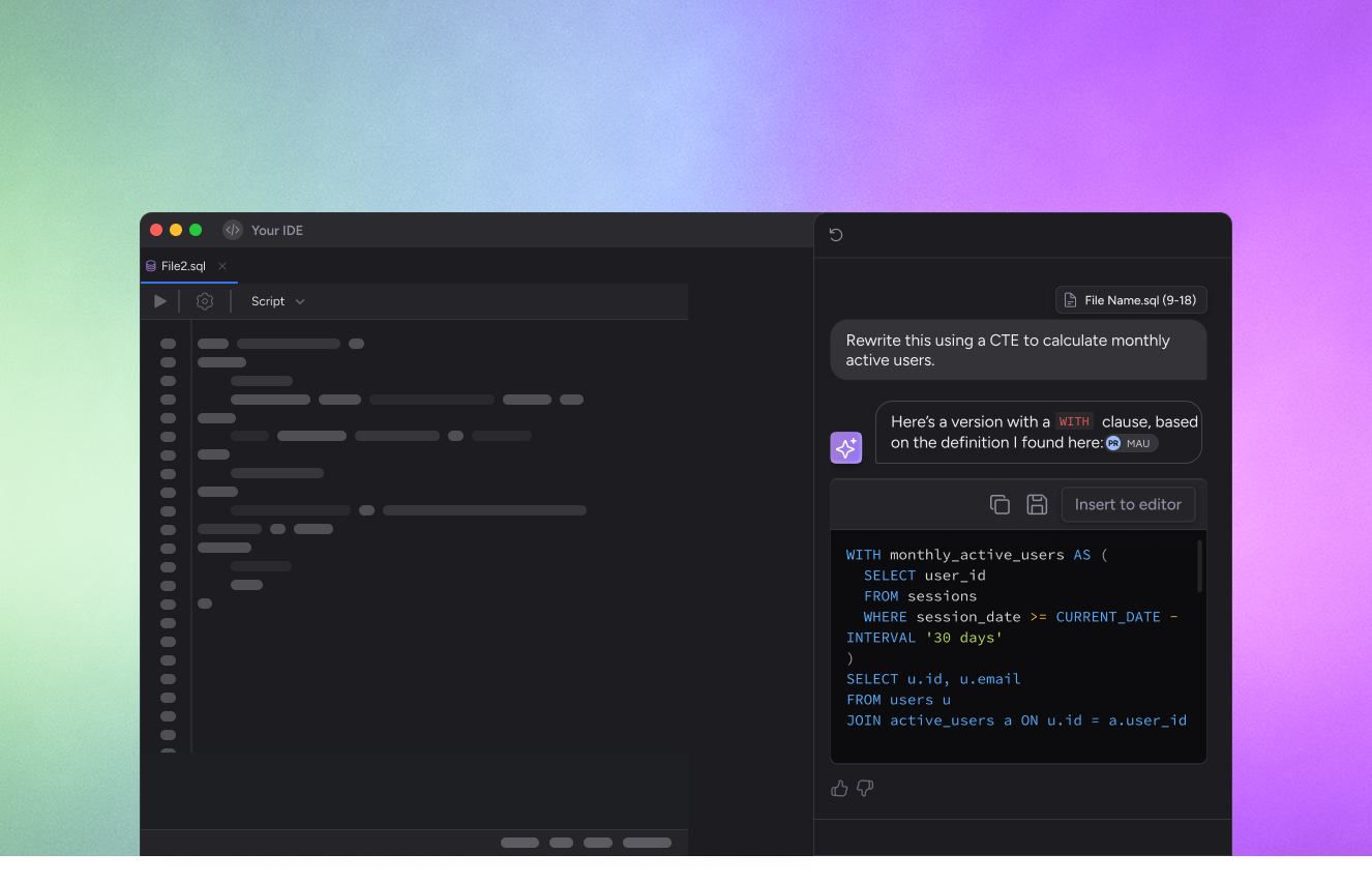 The AI SQL Editor
